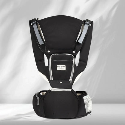 Baby Carrier Front-Facing with Waist Stool, Hip Seat, Extra Storage Pockets, and Breathable Design for Newborns