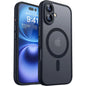 For Magsafe Magnetic Luxury Armor Shockproof Case For iPhone 17 16 15 14 13 Pro Max For Wireless Charge Matte Translucent Cover