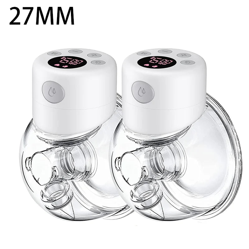 BornBL S12 Double / Single Electric Breast Pumps, Hands-free Poratable Mom Milk Puller Pump, Slient Breastfeeding Pump for Baby