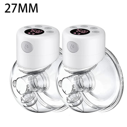 BornBL S12 Double / Single Electric Breast Pumps, Hands-free Poratable Mom Milk Puller Pump, Slient Breastfeeding Pump for Baby