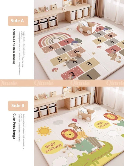 Baby Play Mat, Foldable & Waterproof Play Mats for Floor, Reversible Foam Playmat for Babies and Toddlers Infants, Crawling Mat