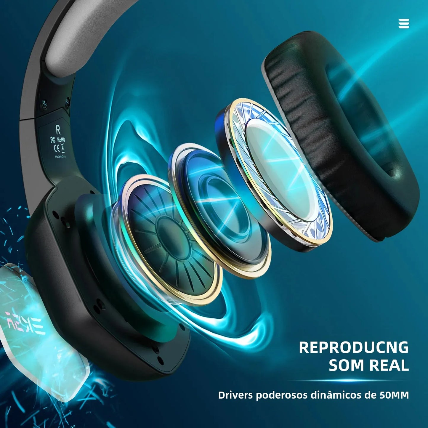 EKSA E1000 Wired Gaming Headphones  Esports Headset  7.1 Surround Sound  Hyperclear Cardioid Mic  For PS4 PS5 Xbox Laptop