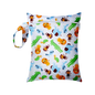 Mini Size 25x20cm Diaper Bag Waterproof Reusable Mummy Bag Printed Pocket Nappy Bags PUL Travel Wet Dry Bags Purple Color