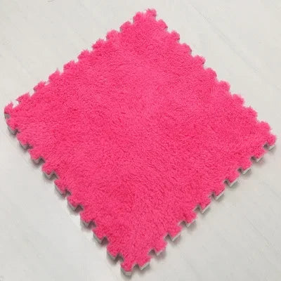 Puzzles Carpet Soft Plush Mat Baby Play Mat Baby Toys in Children's Room Keep Warm Anti-slip Home Decor Rugs 30*30*1CM