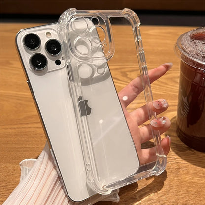 Luxury Shockproof Transparent Case For iPhone 17 16 15 14 13 12 11 Pro Max 7 8 Plus Bumper Cases Cover