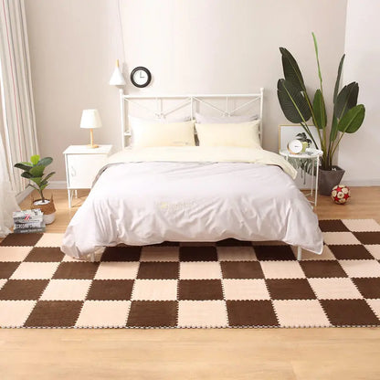 20pcs Splicing Mat Ins Style Room Carpet, Bedroom, Children'S Bedside Blanket, Stain Resistant Living Room,  Floor Mat 30*30 Cm