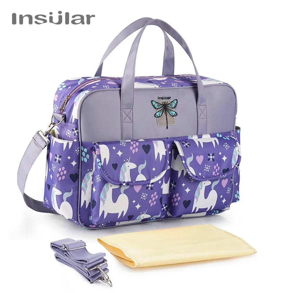 New Style Waterproof Diaper Bag Large Capacity Messenger Travel Bag Multifunctional Maternity Mother Baby Stroller Bags