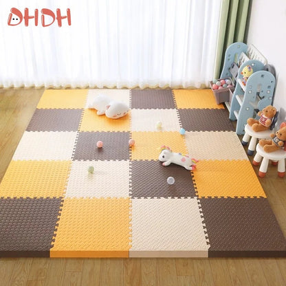 6Pcs 2.5cm Thick  Baby Play Mat Non-Toxic Foam Puzzle Floor Tiles Soft Comfortable Crawling Carpet Mat for Kids Bedroom EVA Mat