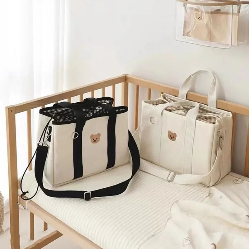 Large Mommy Bag Maternity Packs Canvas Baby Diaper Bags for Mom Mummy Nappies Organizer Women Handbags Strollers Mother Kids