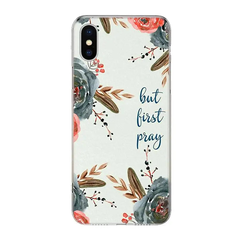 God Jesus Pray For iPhone 17 Air 16 15 14 Plus 13 Mini 12 11 Pro Max Phone Case 16E 7 Print 8 SE Fundas Cover Soft Coque 16 15 1