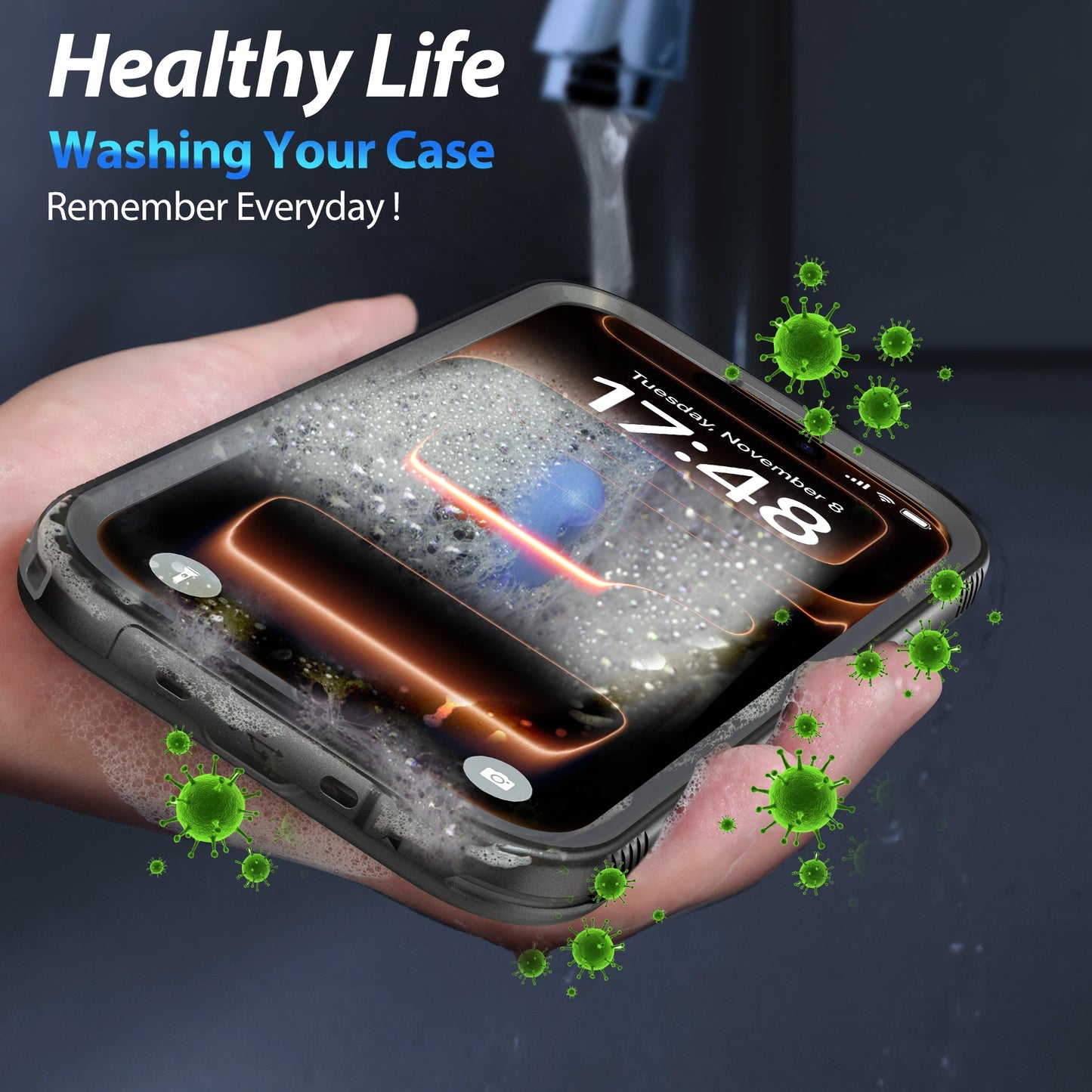 Capa À Prova d’Água SPORTLINK IP68 para iPhone 7 ao 17 Pro Max — Proteção 360°