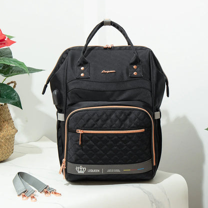 LEQUEEN Diaper Bag Backpack Stroller Baby Bags for Mom Mommy Maternity Packages Nappy Packs Supplies for Pregnant Women