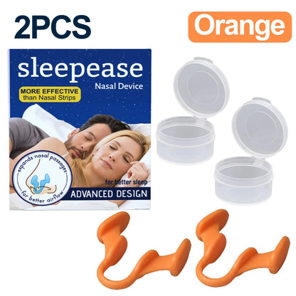 Clip Nasal de Silicone Antirronco — Dilatador Nasal para Respirar Melhor e Dormir Bem