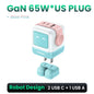 Carregador UGREEN 65W GaN Design Uno Robot — PD 3.0 | iPhone 17, MacBook e Xiaomi