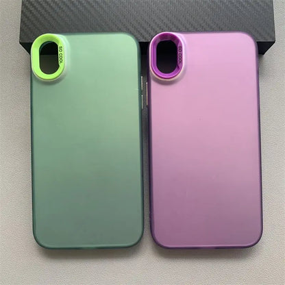 For iPhone x Case iPhone XR Phone Case iPhone XS Cover iPhone XS MAX 7 8 plus 8p cases Luxury Metallic Aurora Skin Matte Cover
