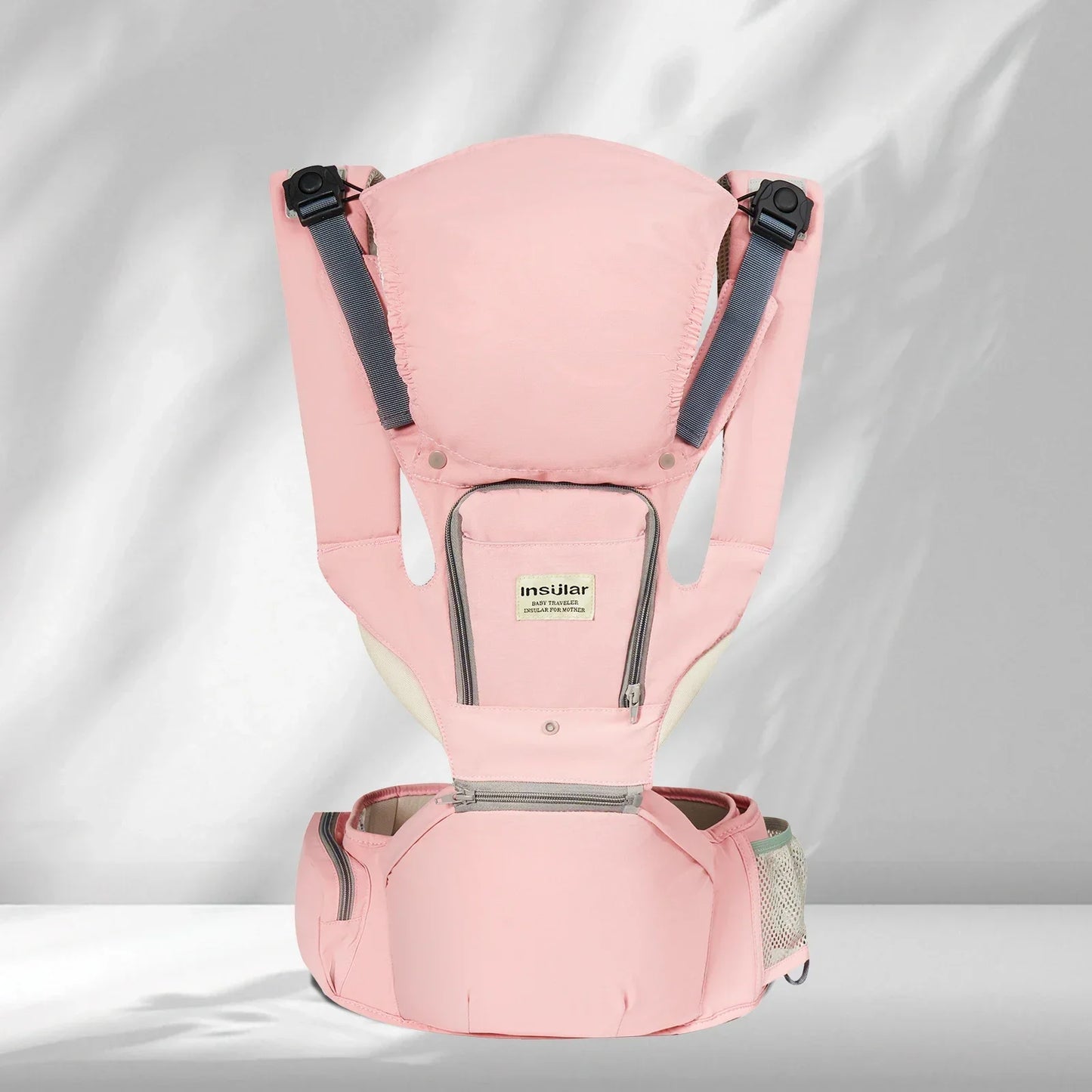 Baby Carrier Front-Facing with Waist Stool, Hip Seat, Extra Storage Pockets, and Breathable Design for Newborns