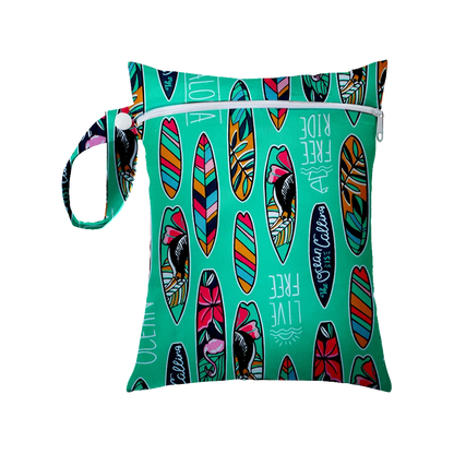 Mini Size 25x20cm Diaper Bag Waterproof Reusable Mummy Bag Printed Pocket Nappy Bags PUL Travel Wet Dry Bags Purple Color