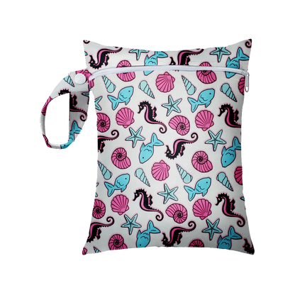 Mini Size 25x20cm Diaper Bag Waterproof Reusable Mummy Bag Printed Pocket Nappy Bags PUL Travel Wet Dry Bags Purple Color