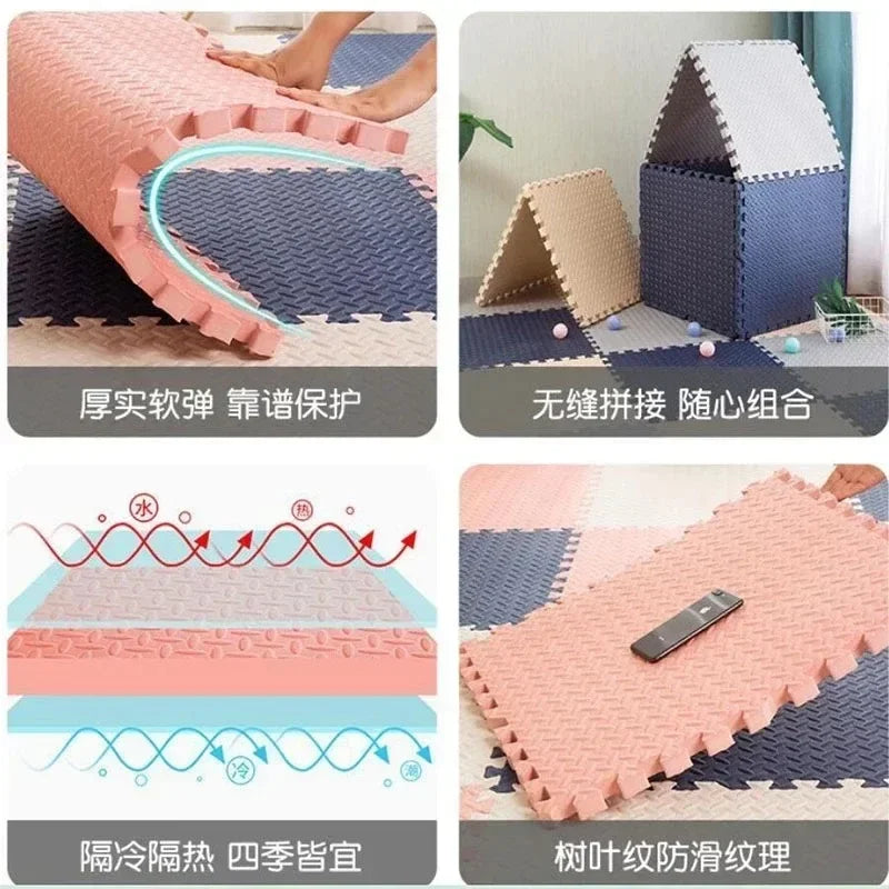 12PCS EVA Foam Puzzle Mats Children Room Activities Mats For Baby Interlock Floor Carpet 30*30CM Baby Floor Ma Baby Play Matt