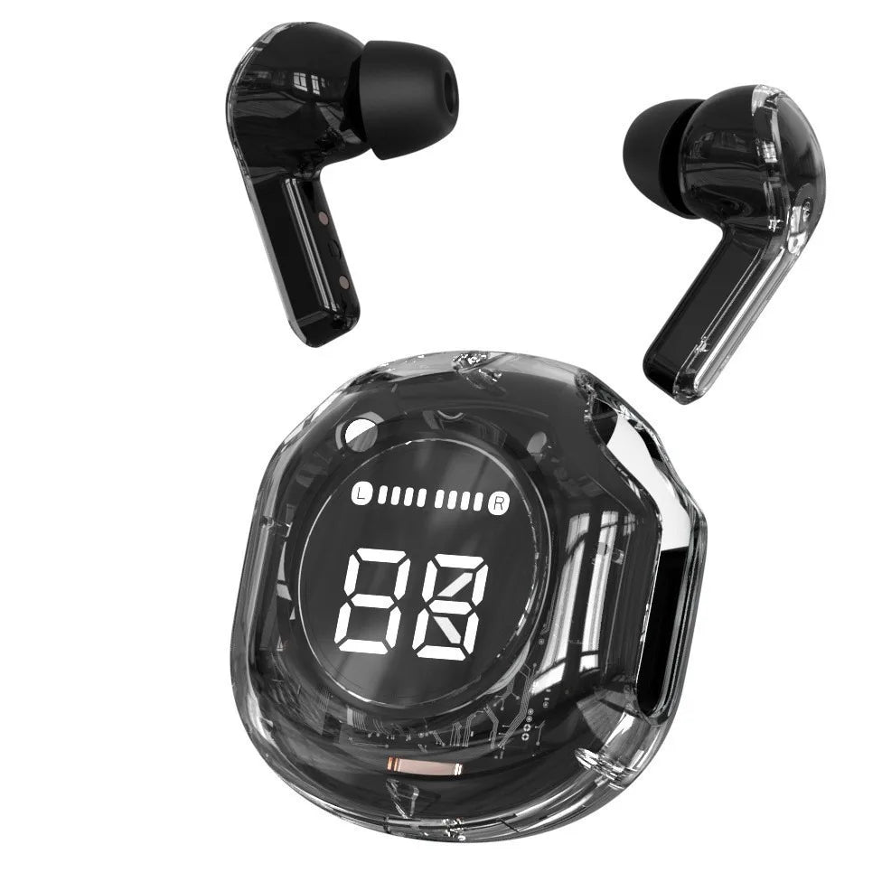 Fones De Ouvido Sem Fio Bluetooth Controle De Toque HiFi Stereo Noise Reduc Microfone À Prova D'água De Baixa Latê