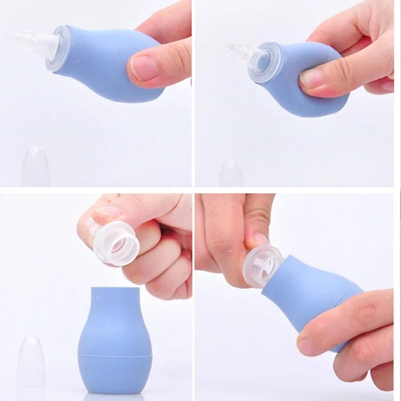 New Born Silicone Baby Safety Nose Cleaner Vacuum Suction Children Nasal Aspirator   Care Diagnostic-tool  Sucker