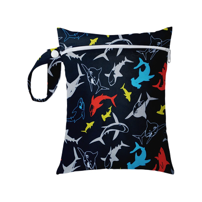 Mini Size 25x20cm Diaper Bag Waterproof Reusable Mummy Bag Printed Pocket Nappy Bags PUL Travel Wet Dry Bags Purple Color