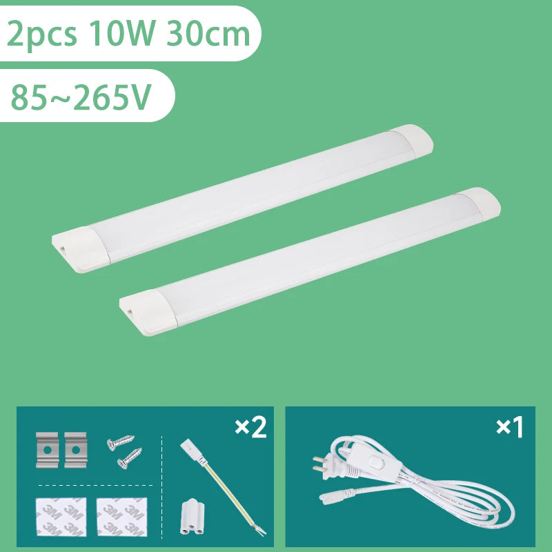 Luminária LED para Cozinha 6W 10W 20W — Luz Embaixo do Armário 110V/220V