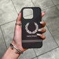 F-Fred Luxuxy Perry For IPhone 17 16 15 Plus Pro Max 12 14 Plus 11 13 Wave Corrugated Stripe Funda Phone Cover
