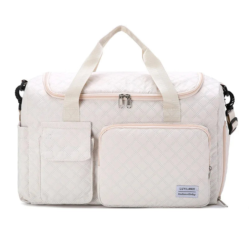 Personalized Diaper Bags Custom Name Mommy Baby Bag Large Capacity Outgoing Storage Bag Embroidered Handheld Crossbody Bag Gifts