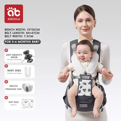 AIBEDILA Baby Carrier Ergonomic Kangaroo Infant Kids Sling Back Front Facing Backpack Wrap Newborn Bag 0-6 Months