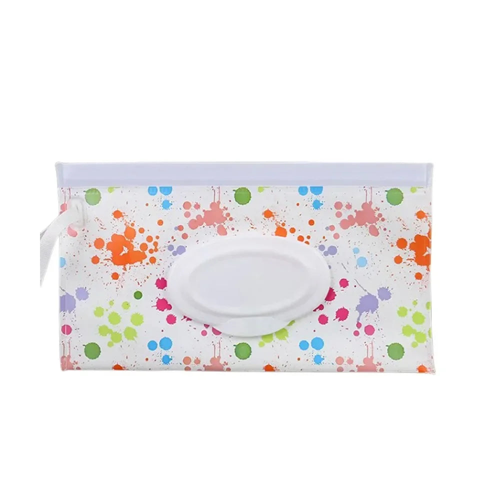 EVA Baby Wet Wipe Dispenser Bag Portable Refillable Flip Cover Wipe Pouch Reusable Travel Wet Wipe Pouch