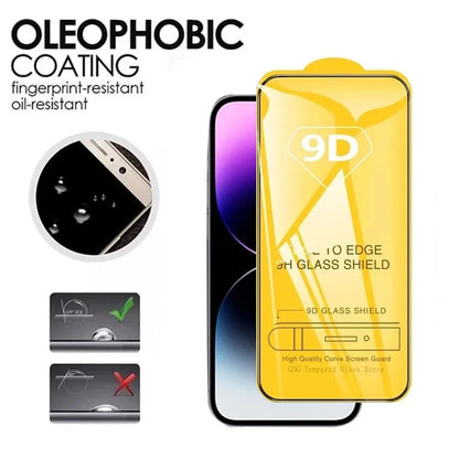 9D Screen Protectors Tempered Glass for iPhone 18 17 16 Pro Max 16e 15 14 13 12 11 Protective Glass for iPhone X XR XS 7 8 Plus
