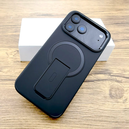 Shockproof Armor Matte Case For iPhone 17 16E 16 15 14 13 12 11 Pro Max Air 17Pro Magsafe Wireless Charge With Stand Full Covers