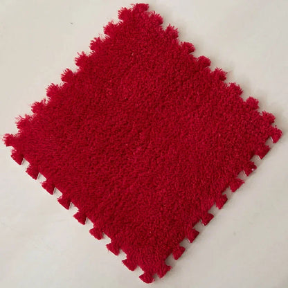 Puzzles Carpet Soft Plush Mat Baby Play Mat Baby Toys in Children's Room Keep Warm Anti-slip Home Decor Rugs 30*30*1CM