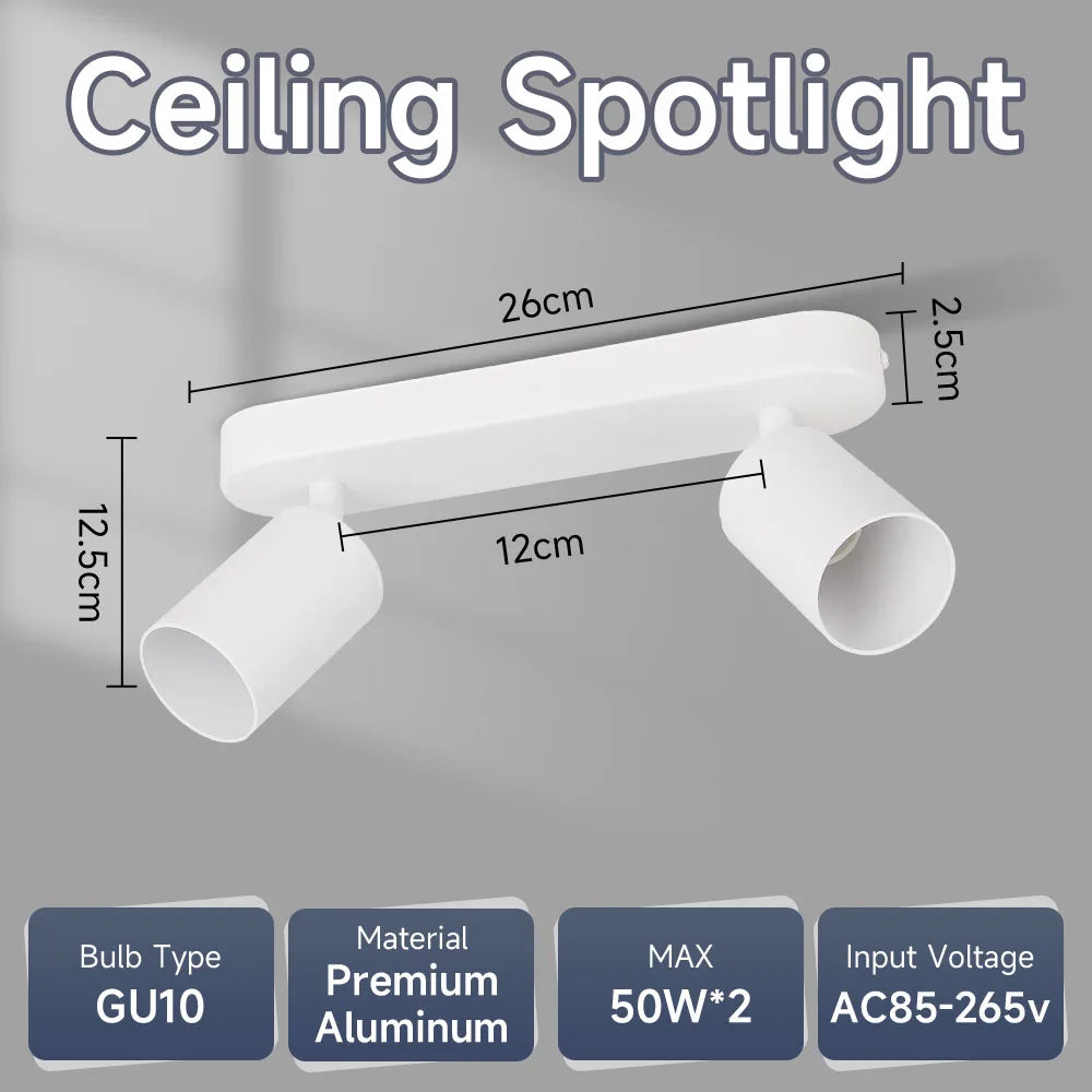 Spot de Teto LED com Lâmpada Substituível — Pendente Decorativo para Quarto e Cozinha