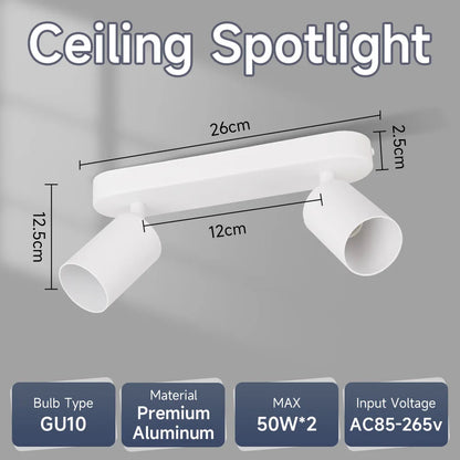 Spot de Teto LED com Lâmpada Substituível — Pendente Decorativo para Quarto e Cozinha