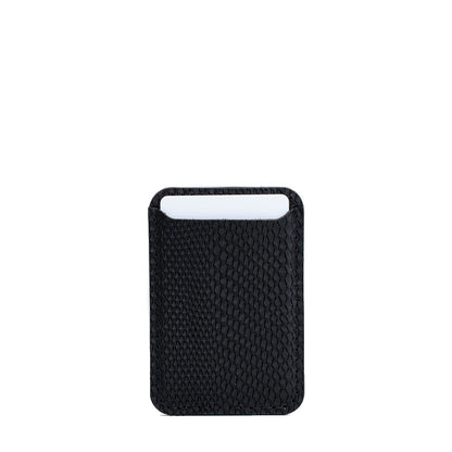 Leather Wallet compatible with MagSafe - Embossed Snake Print