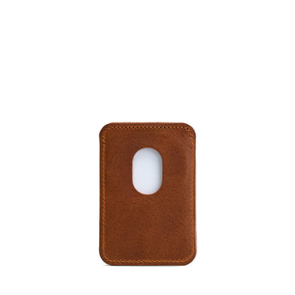 Leather Wallet compatible with MagSafe - The Minimalist