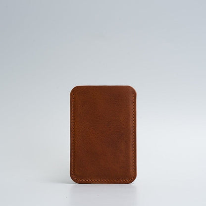 Leather Wallet compatible with MagSafe - The Minimalist