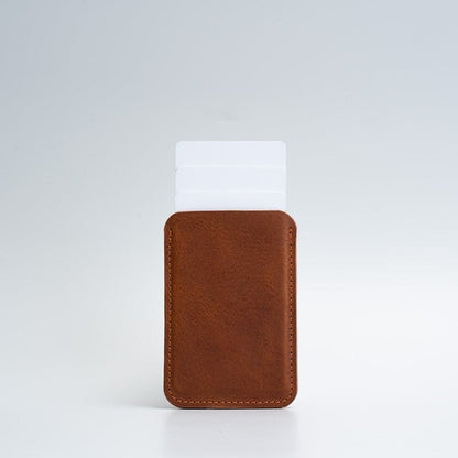 Leather Wallet compatible with MagSafe - The Minimalist