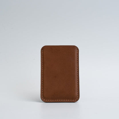 Leather Wallet compatible with MagSafe - The Minimalist